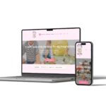 WordPress vs Wix for a Business Website 4 little lambs play pen website Little Lambs Play Pen website on a laptop and phone, with a pink homepage reading "A soft, safe little meadow for big imaginations" and a Book a Session button